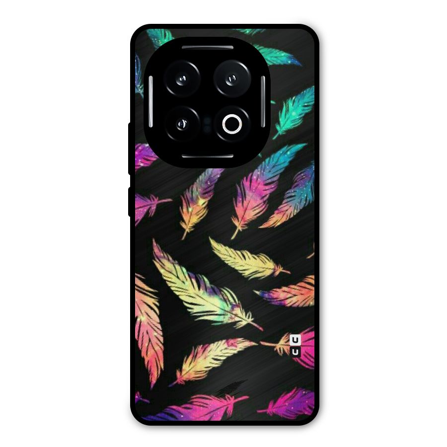 Bright Feathers Metal Back Case for iQOO 13
