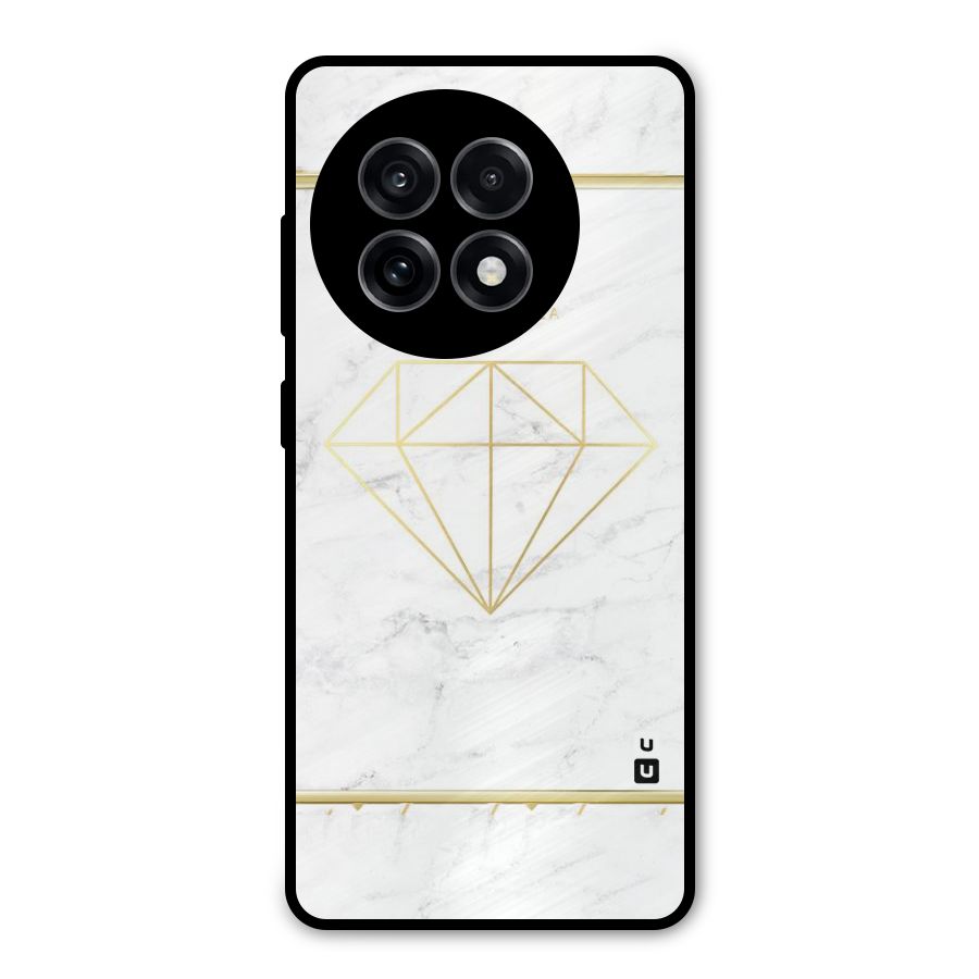 Bright Gold Diamond Metal Back Case for OnePlus 13R