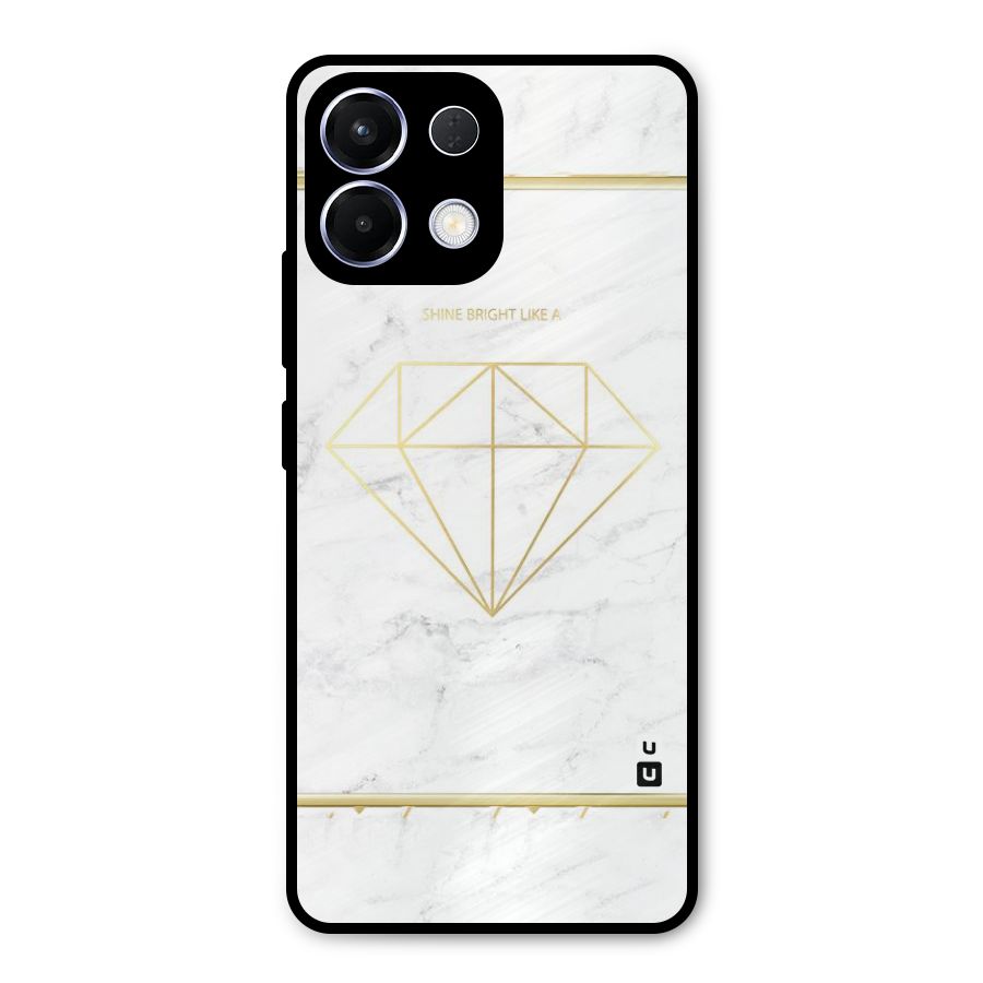 Bright Gold Diamond Metal Back Case for Oppo K13