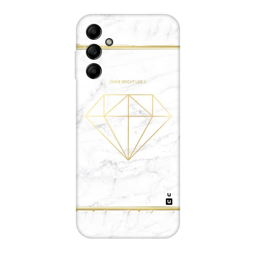 Bright Gold Diamond Original Polycarbonate Back Case for Galaxy A14 5G