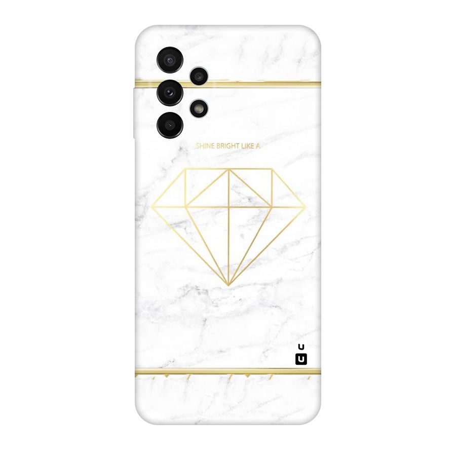 Bright Gold Diamond Original Polycarbonate Back Case for Galaxy A23