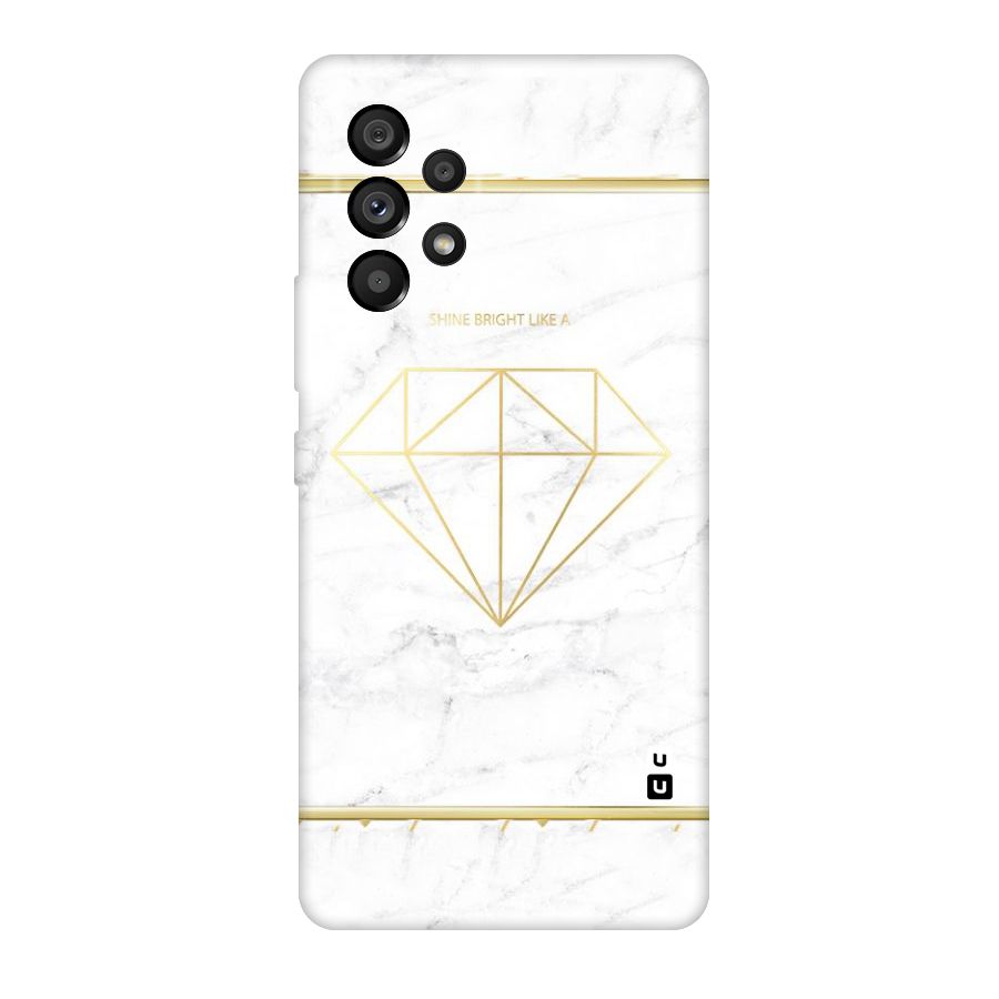Bright Gold Diamond Original Polycarbonate Back Case for Galaxy A53 5G