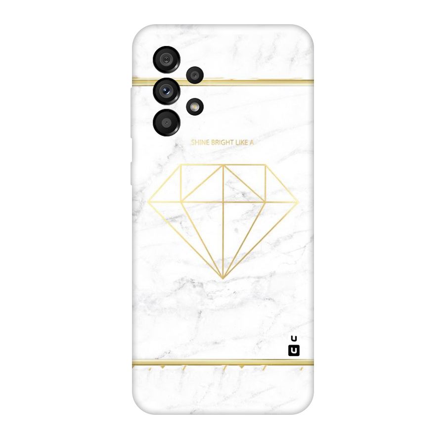 Bright Gold Diamond Original Polycarbonate Back Case for Galaxy A73 5G