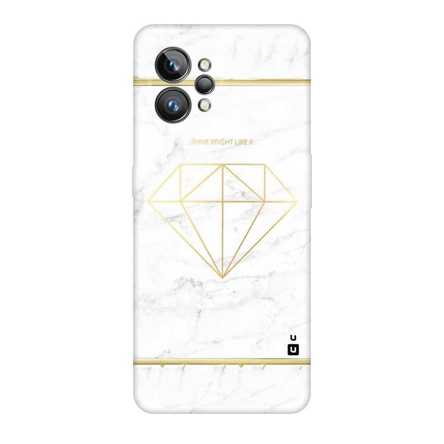 Bright Gold Diamond Original Polycarbonate Back Case for Realme GT2 Pro