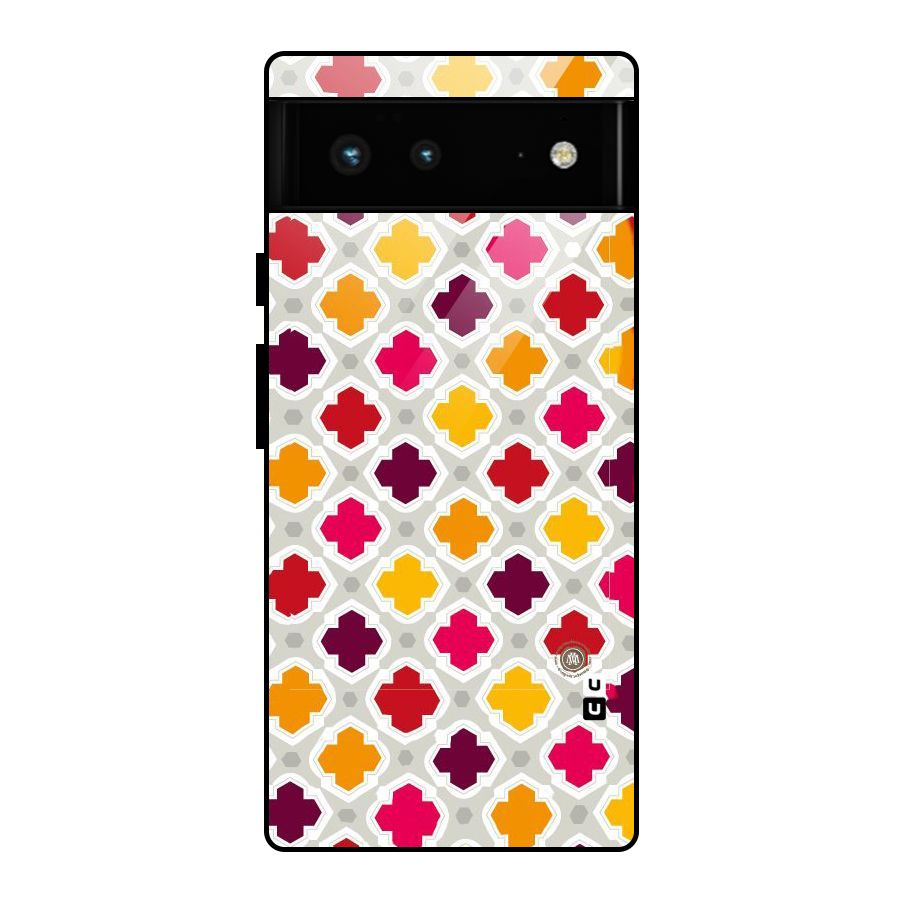 Bright Pattern Glass Back Case for Google Pixel 6