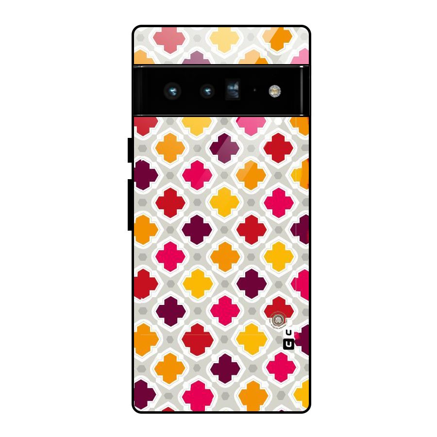 Bright Pattern Glass Back Case for Google Pixel 6 Pro