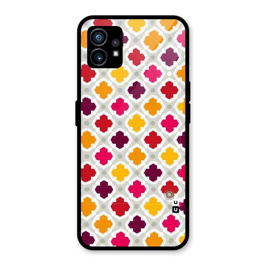 Bright Pattern Glass Back Case for Nothing Phone 1