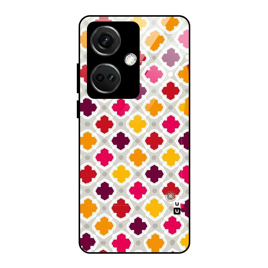 Bright Pattern Glass Back Case for OnePlus Nord CE 3 5G