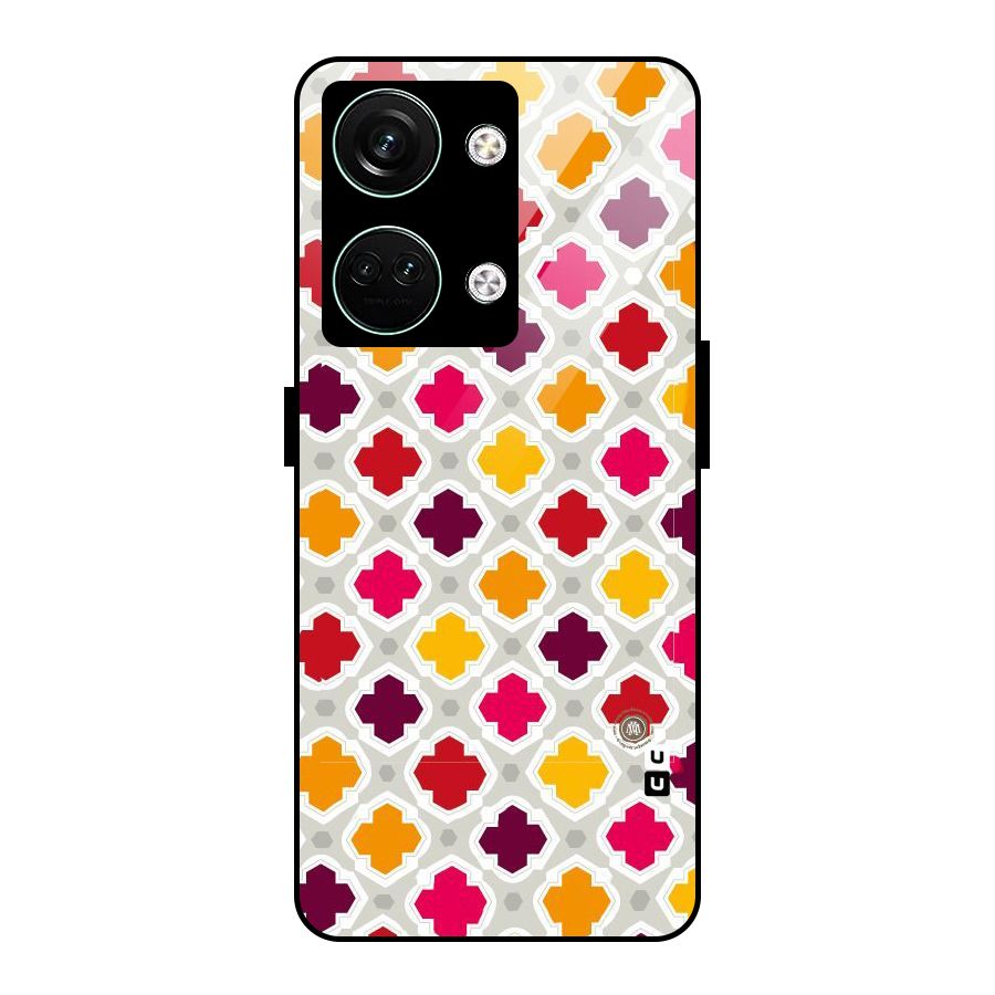 Bright Pattern Glass Back Case for Oneplus Nord 3