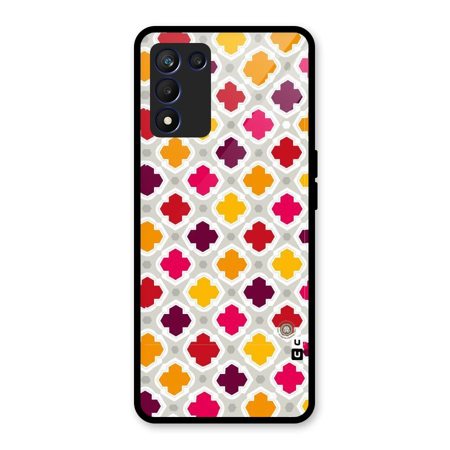 Bright Pattern Glass Back Case for Realme 9 5G Speed