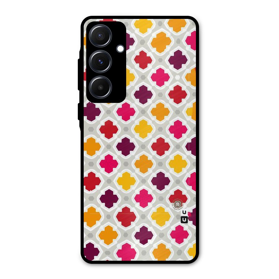 Bright Pattern Metal Back Case for Galaxy A55
