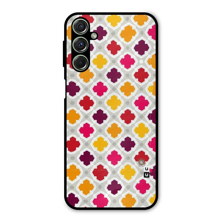 Bright Pattern Metal Back Case for Galaxy F34