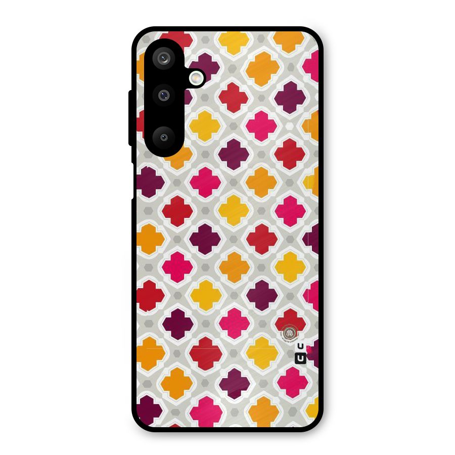 Bright Pattern Metal Back Case for Galaxy M16