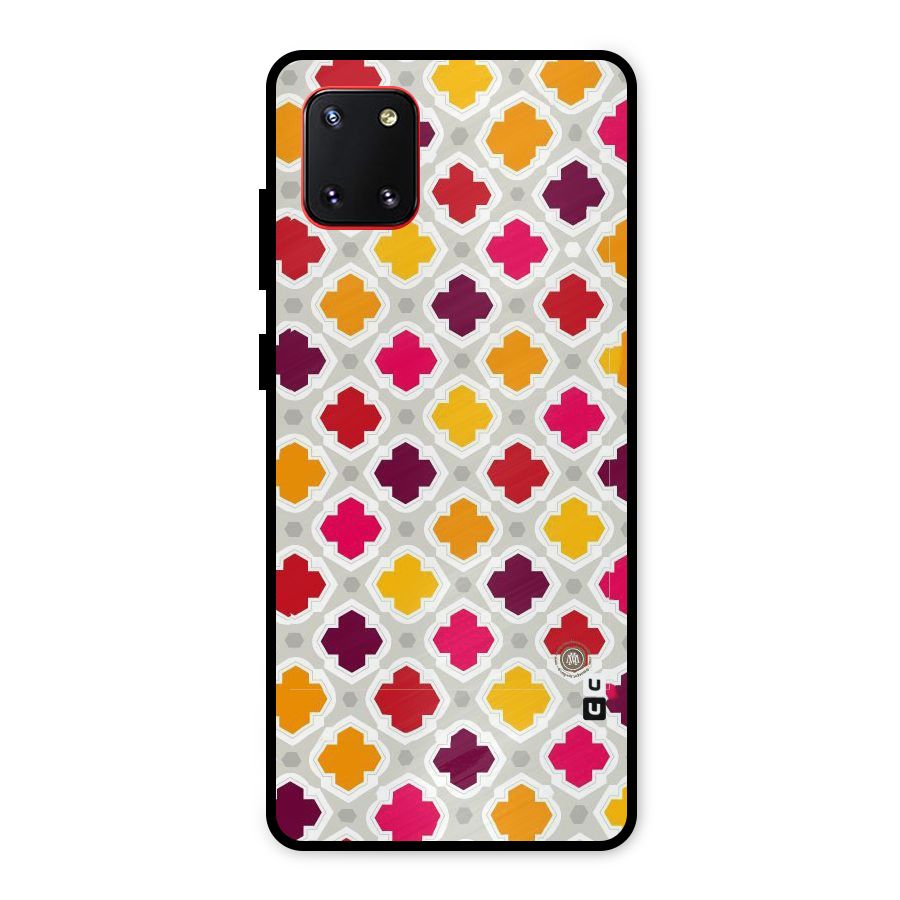 Bright Pattern Metal Back Case for Galaxy Note 10 Lite