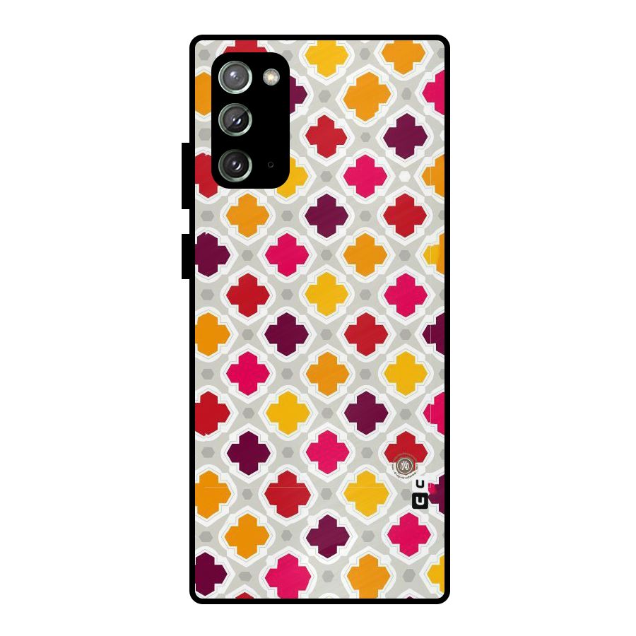 Bright Pattern Metal Back Case for Galaxy Note 20
