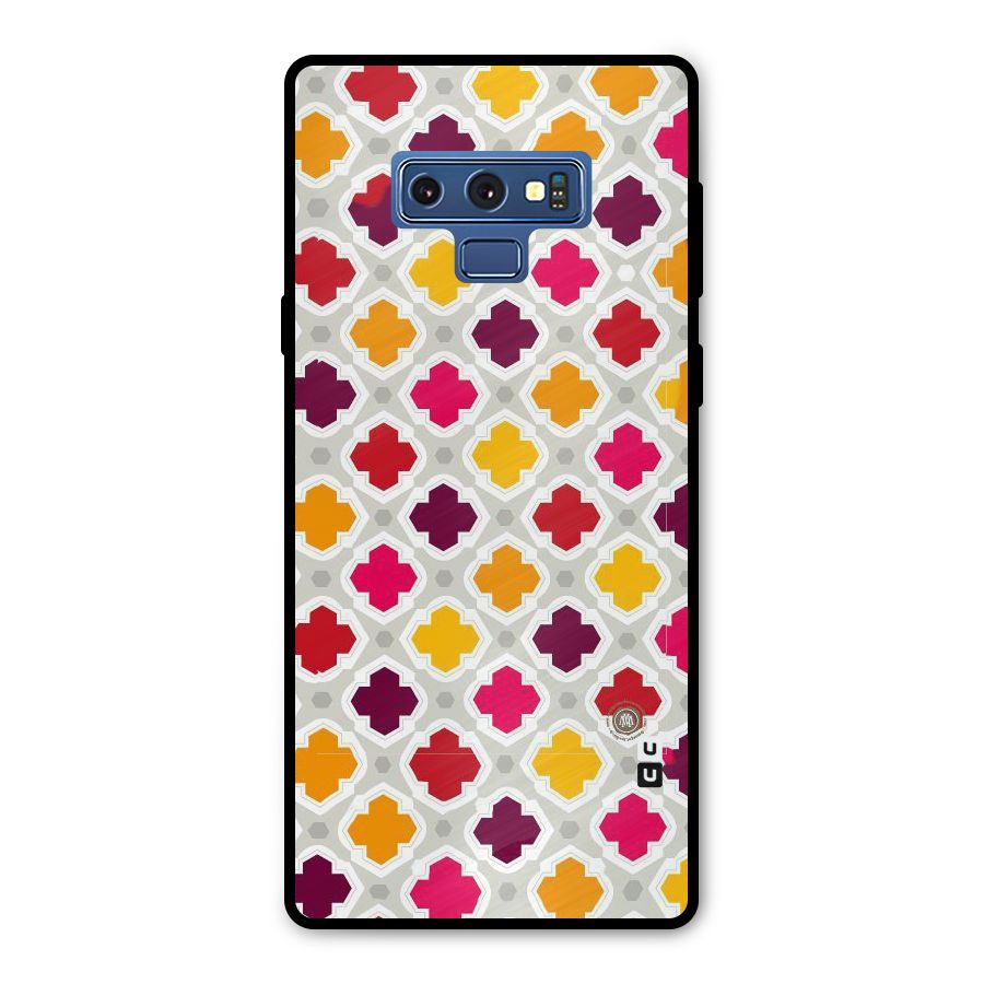 Bright Pattern Metal Back Case for Galaxy Note 9