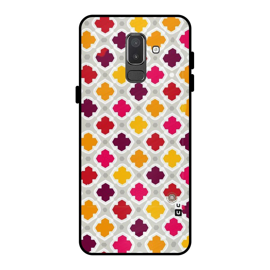 Bright Pattern Metal Back Case for Galaxy On8 (2018)
