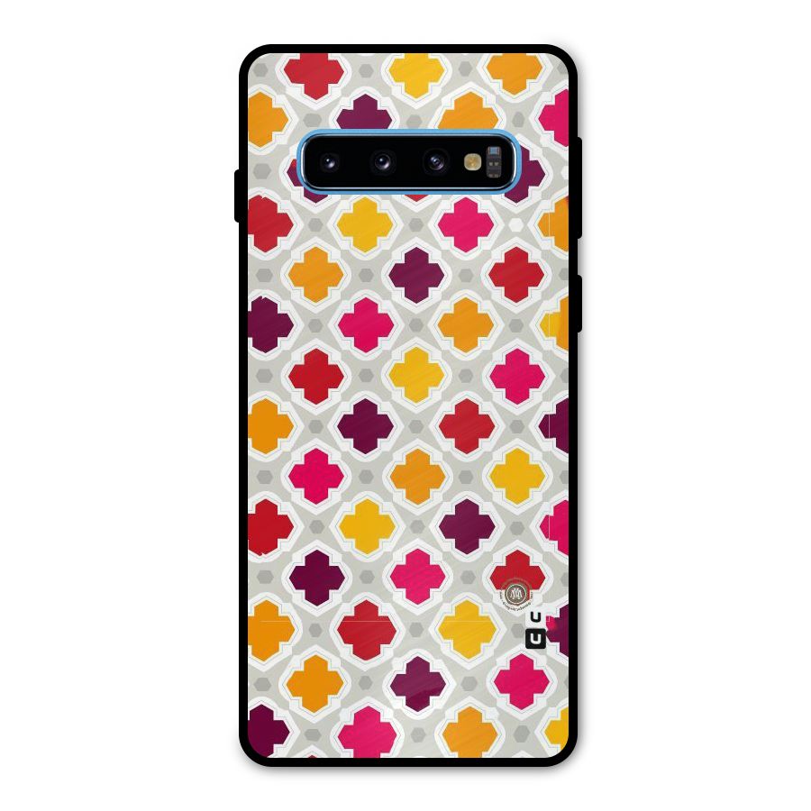 Bright Pattern Metal Back Case for Galaxy S10