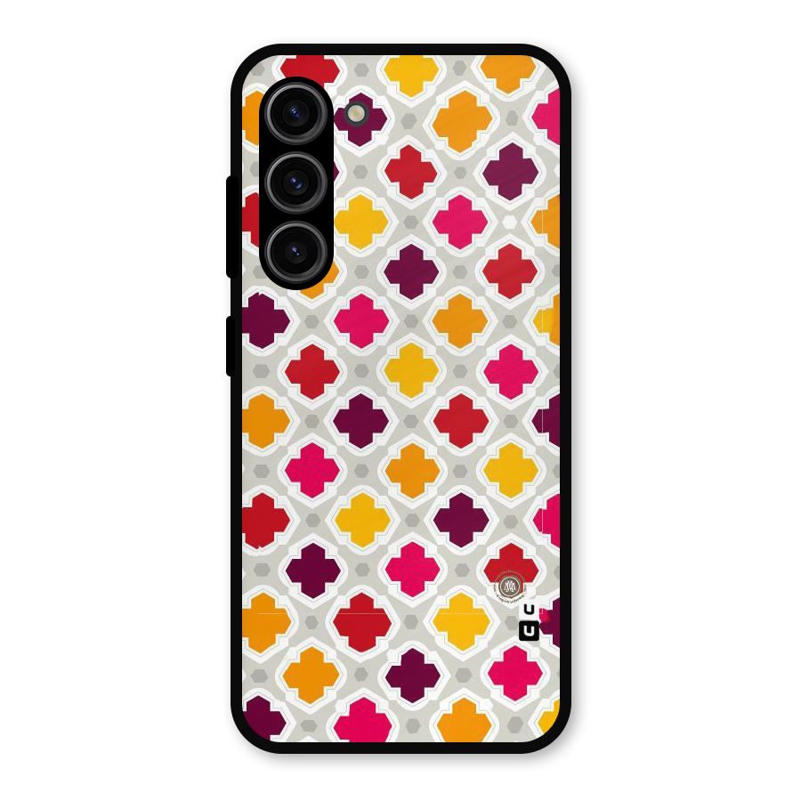 Bright Pattern Metal Back Case for Galaxy S23