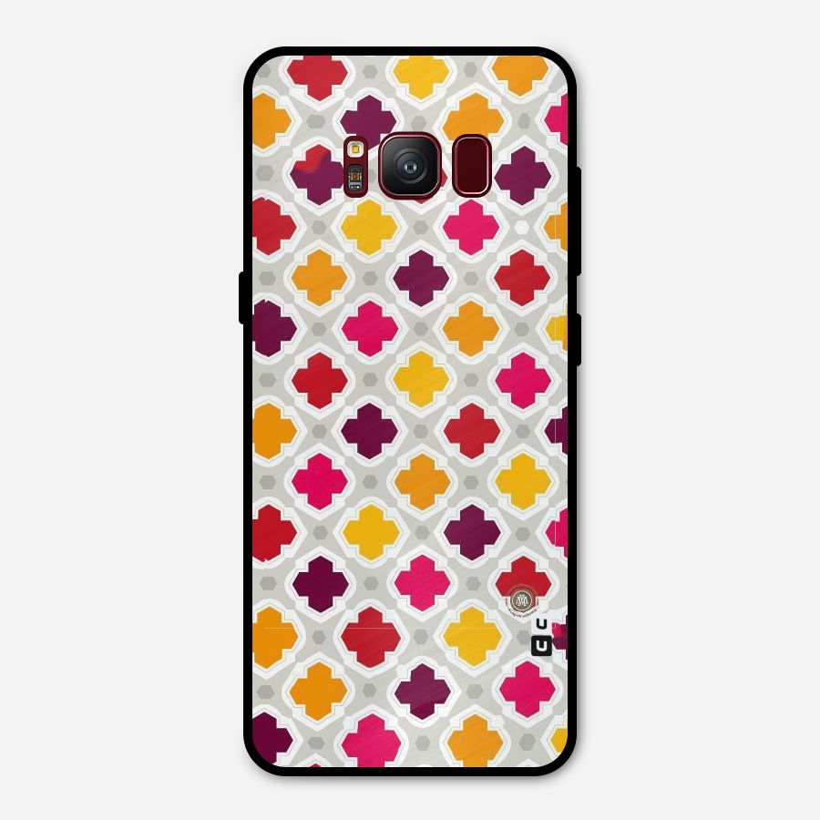 Bright Pattern Metal Back Case for Galaxy S8