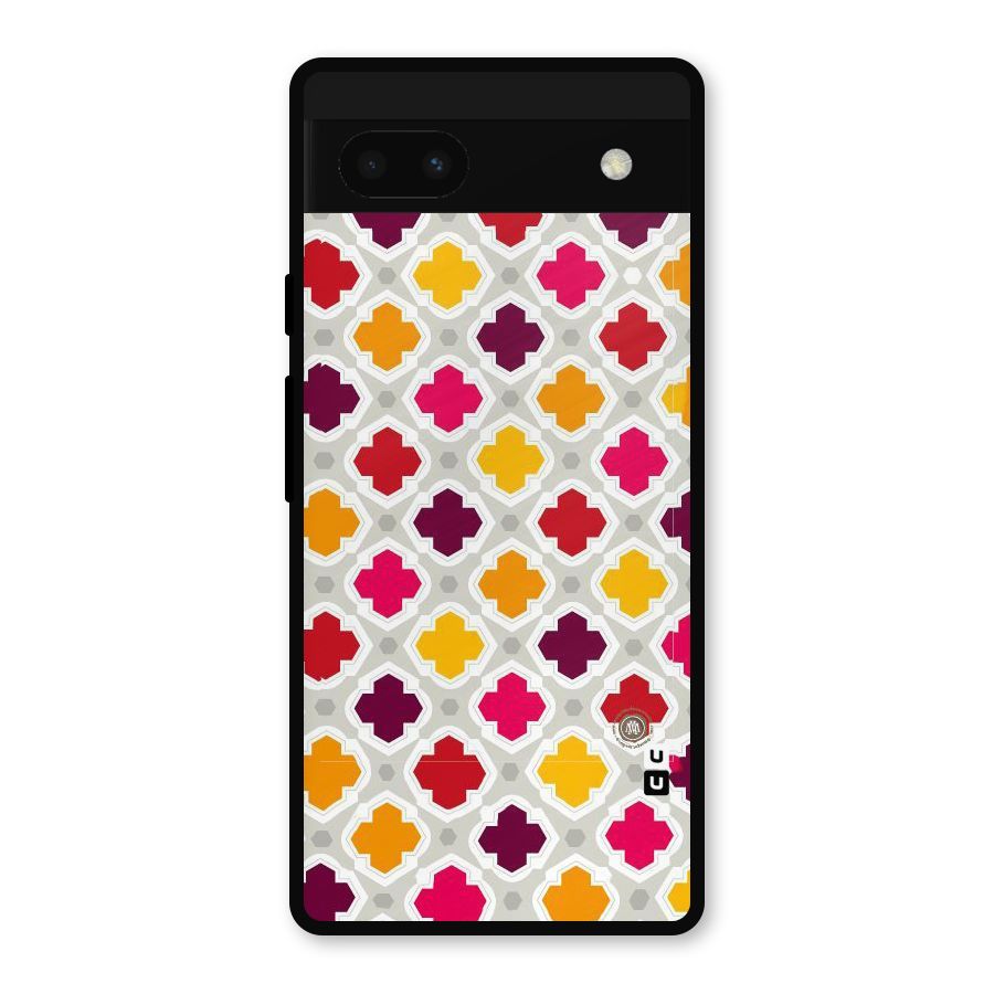 Bright Pattern Metal Back Case for Google Pixel 6a