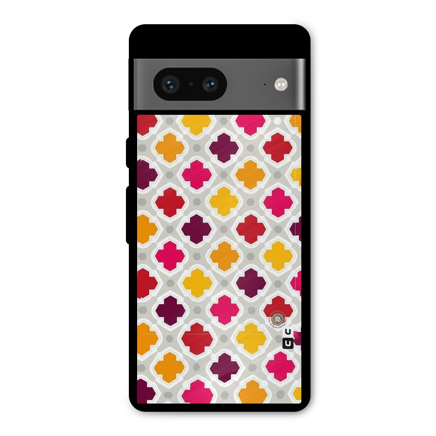 Bright Pattern Metal Back Case for Google Pixel 7