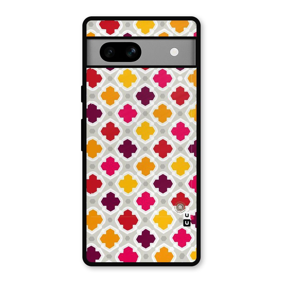 Bright Pattern Metal Back Case for Google Pixel 7a