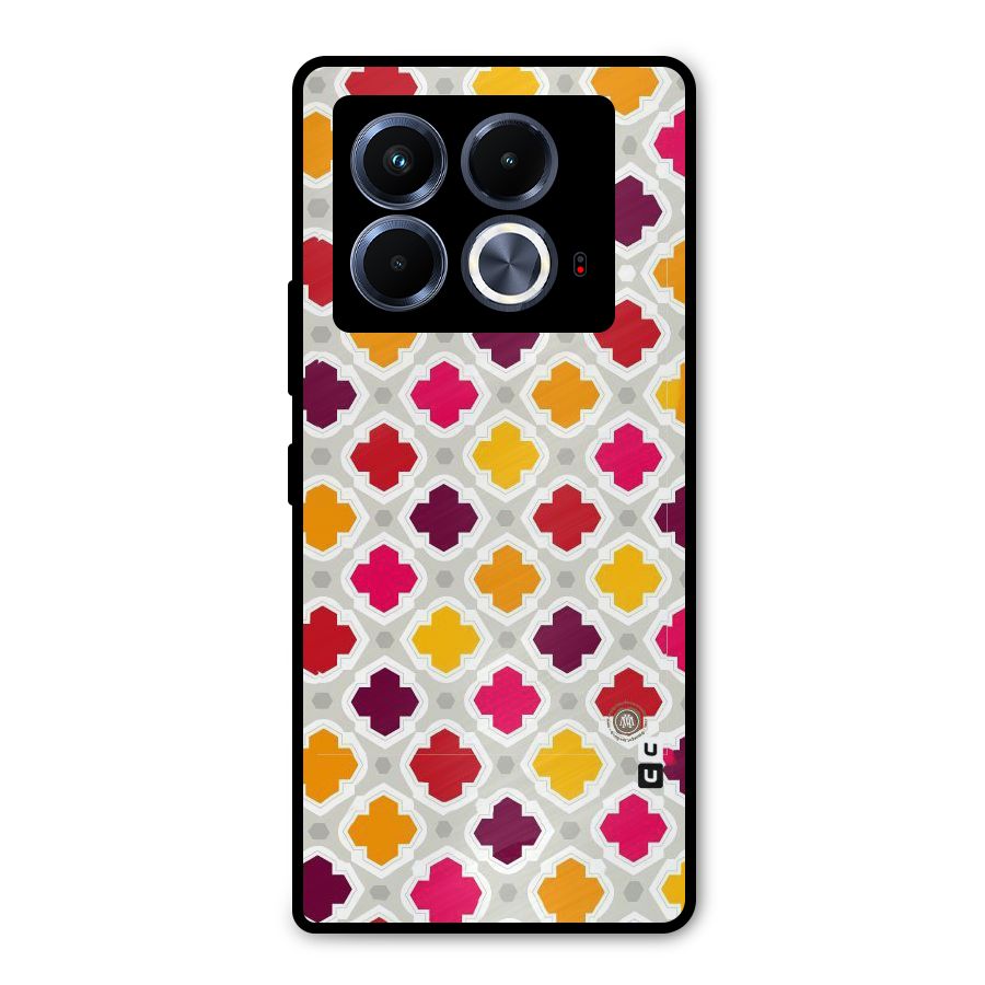 Bright Pattern Metal Back Case for Infinix Note 40 5G