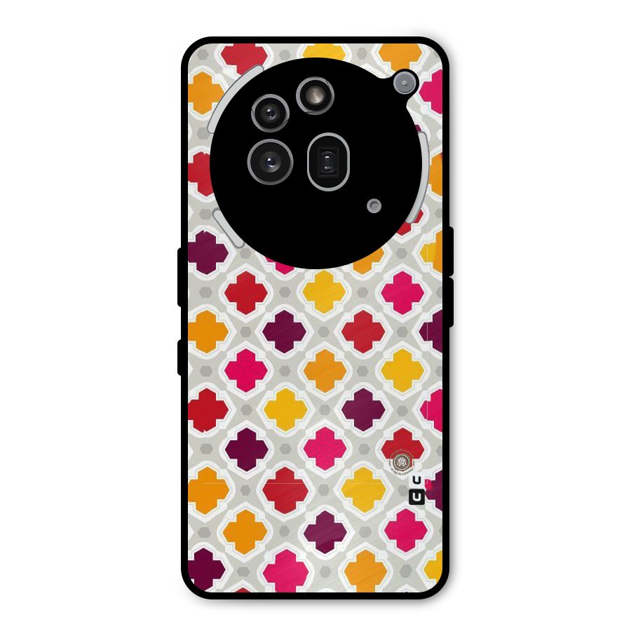 Bright Pattern Metal Back Case for Nothing Phone 3a Pro