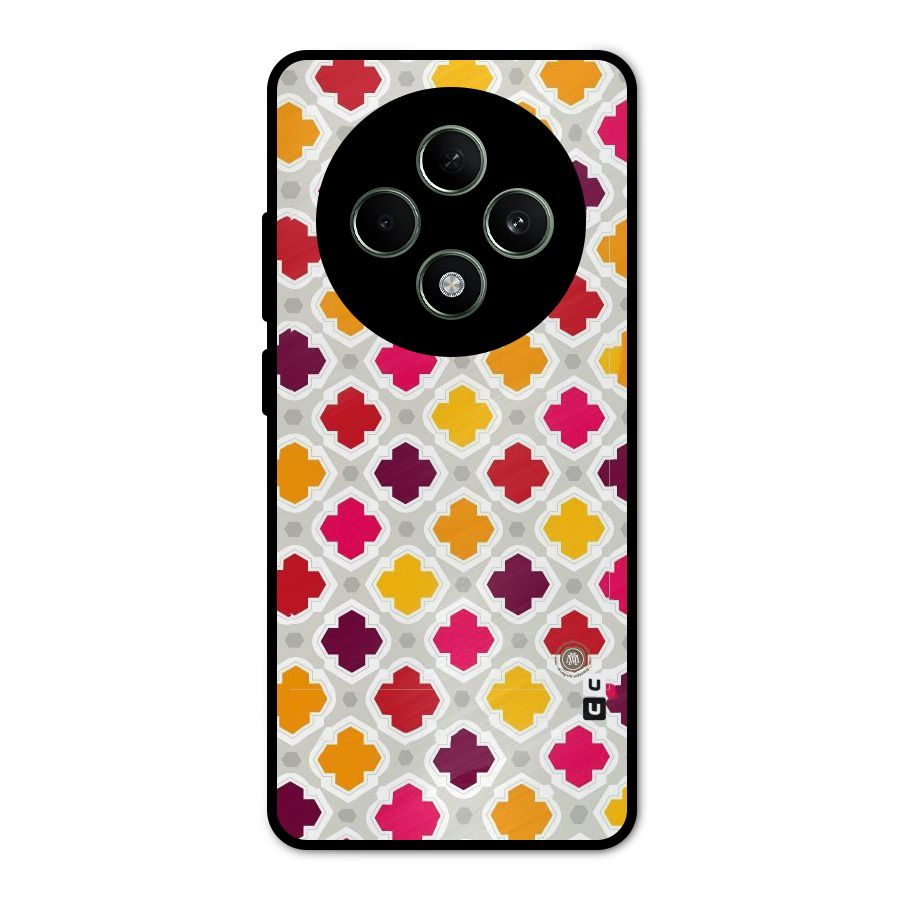 Bright Pattern Metal Back Case for Oppo F27
