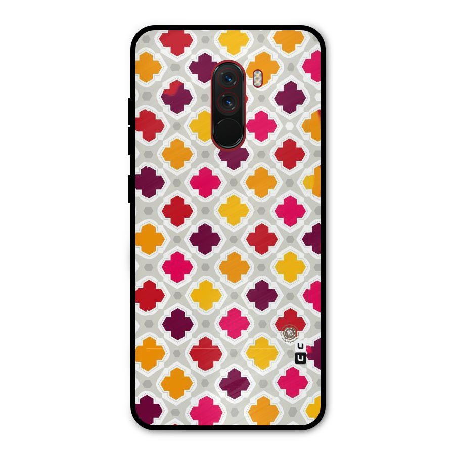 Bright Pattern Metal Back Case for Poco F1
