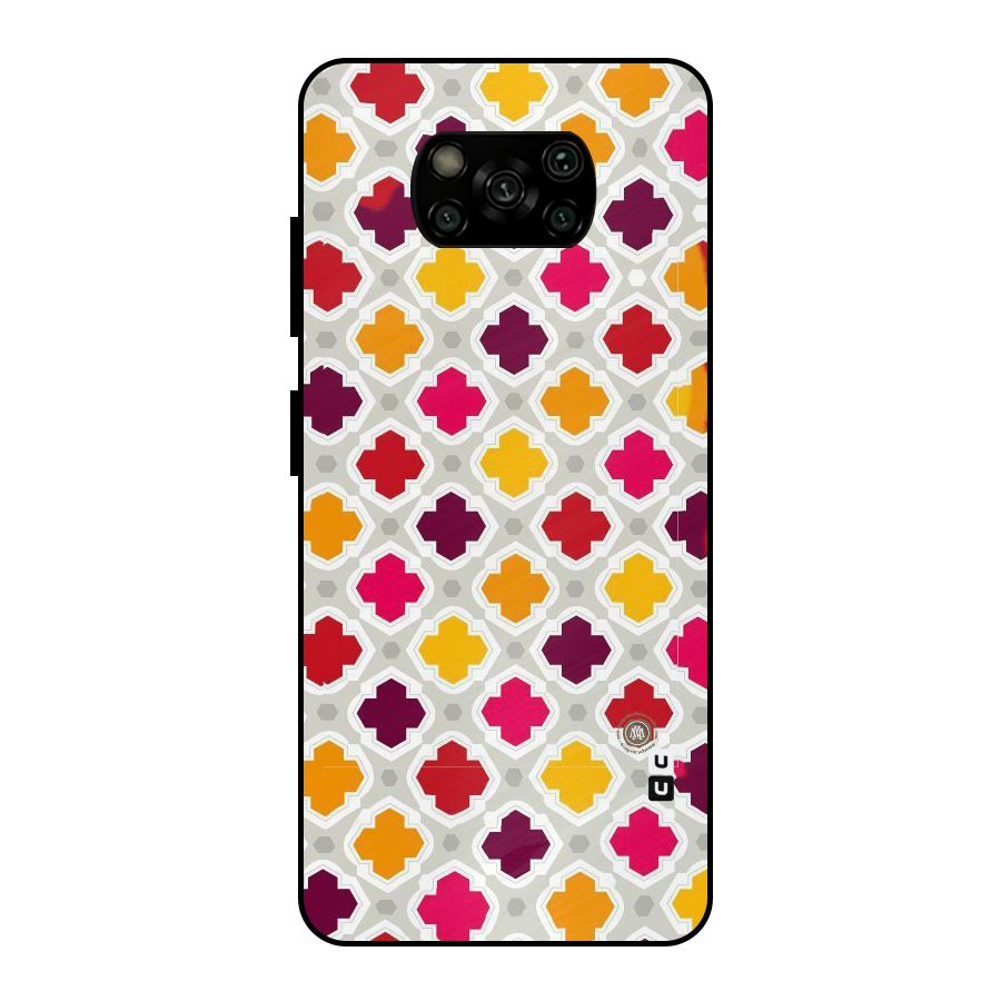 Bright Pattern Metal Back Case for Poco X3