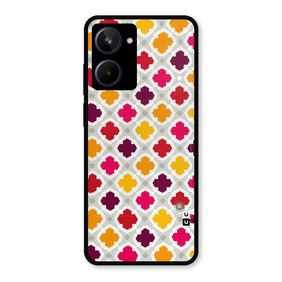 Bright Pattern Metal Back Case for Realme 10