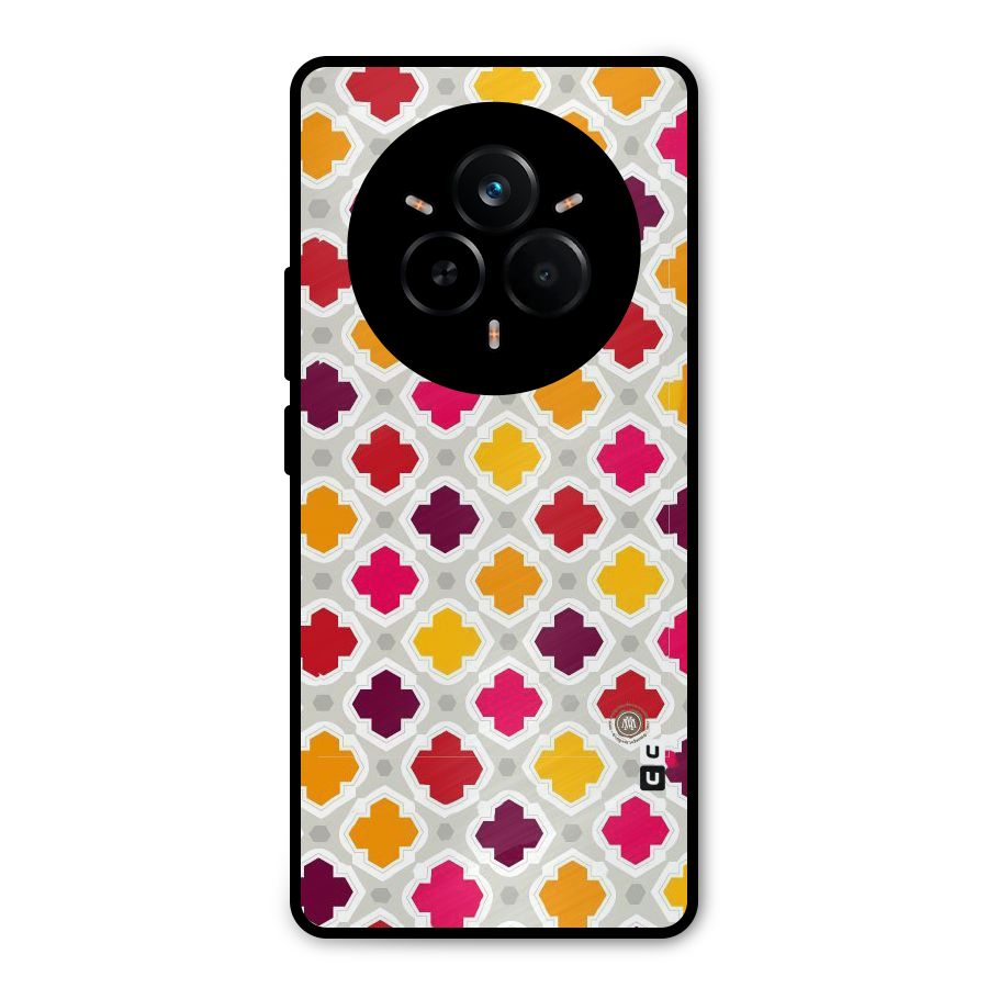Bright Pattern Metal Back Case for Realme 14 Pro