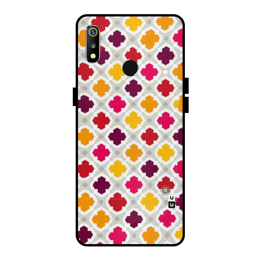 Bright Pattern Metal Back Case for Realme 3i