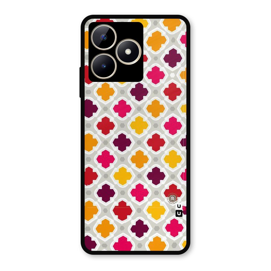 Bright Pattern Metal Back Case for Realme C53