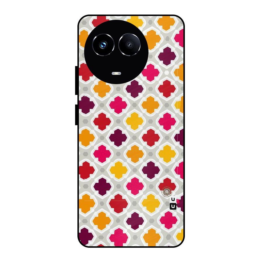 Bright Pattern Metal Back Case for Realme Narzo 60X