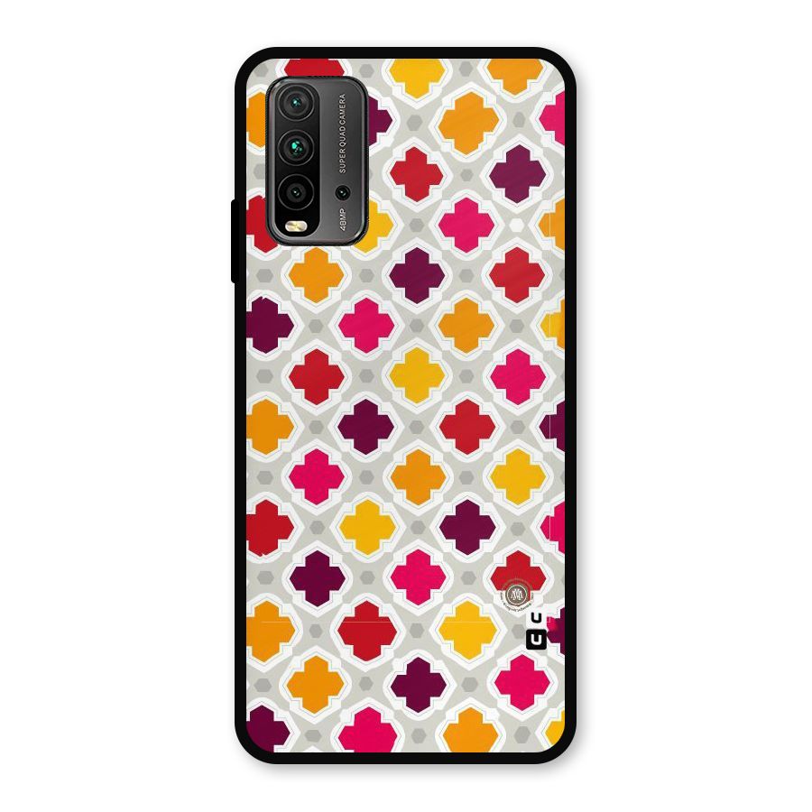 Bright Pattern Metal Back Case for Redmi 9 Power