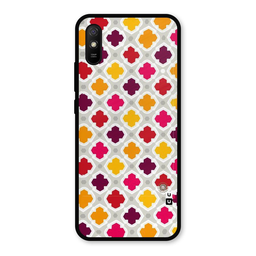 Bright Pattern Metal Back Case for Redmi 9a
