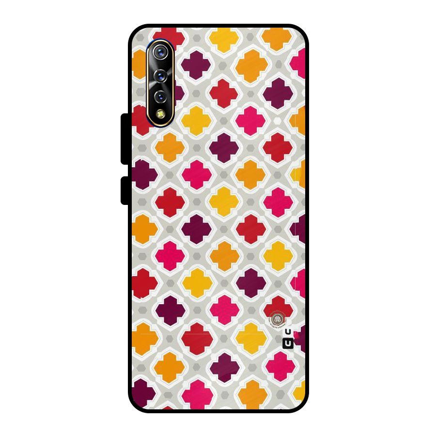 Bright Pattern Metal Back Case for Vivo S1