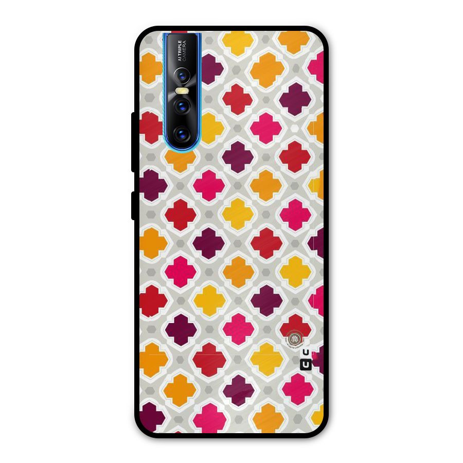 Bright Pattern Metal Back Case for Vivo V15 Pro