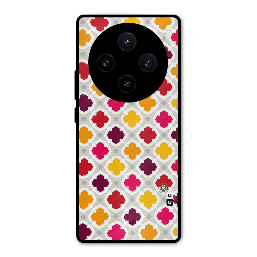 Bright Pattern Metal Back Case for Vivo X100