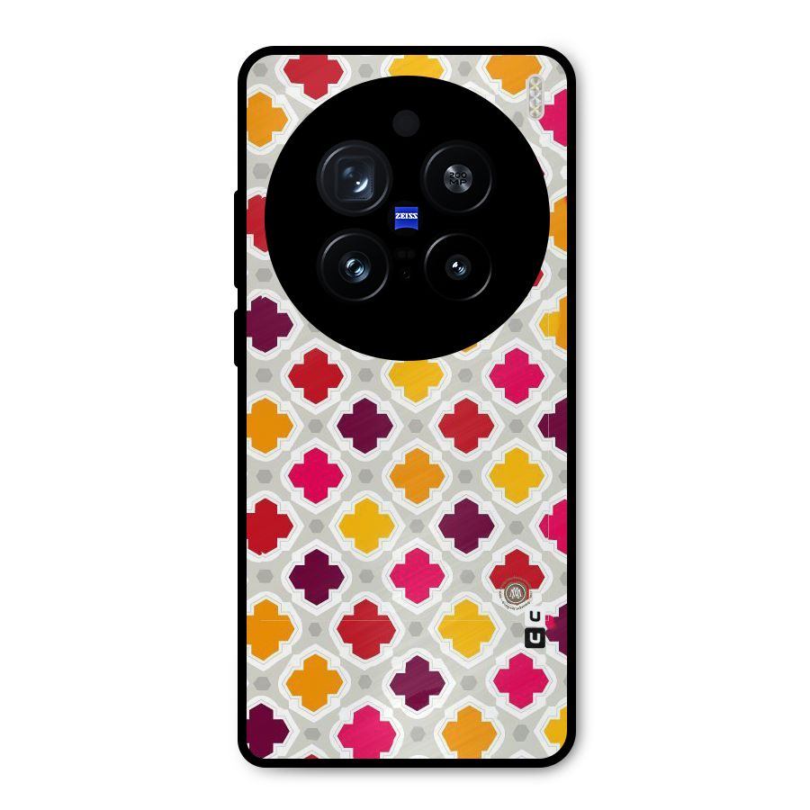 Bright Pattern Metal Back Case for Vivo X200 Pro