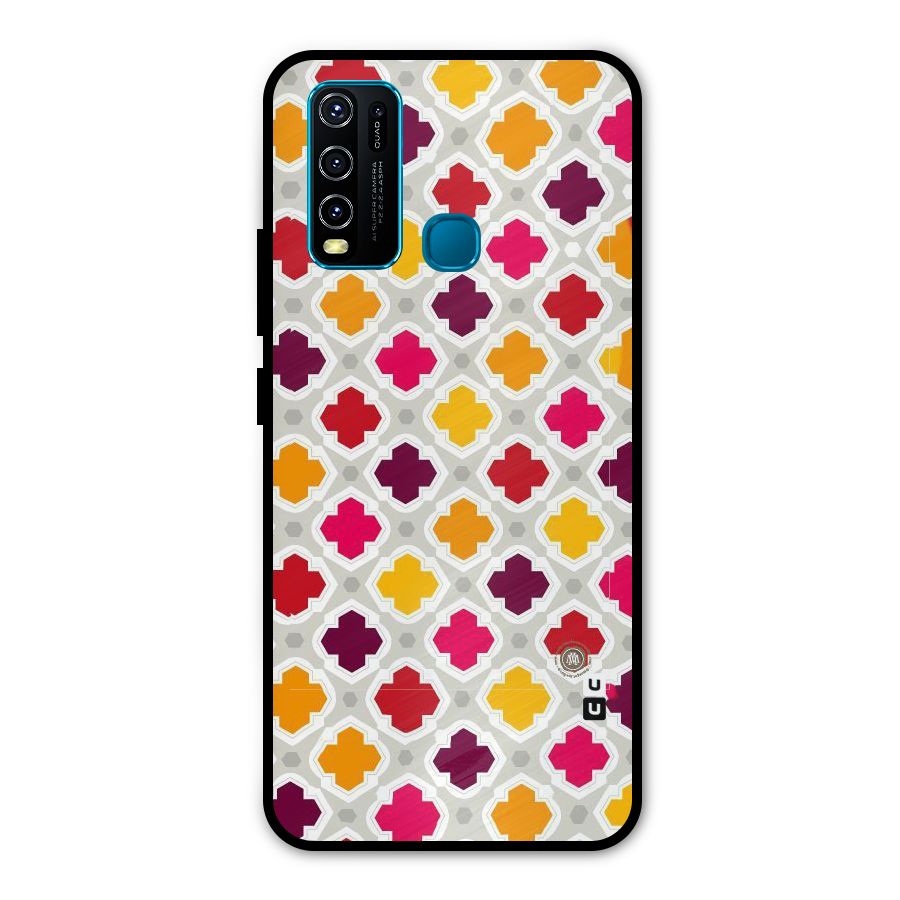 Bright Pattern Metal Back Case for Vivo Y50