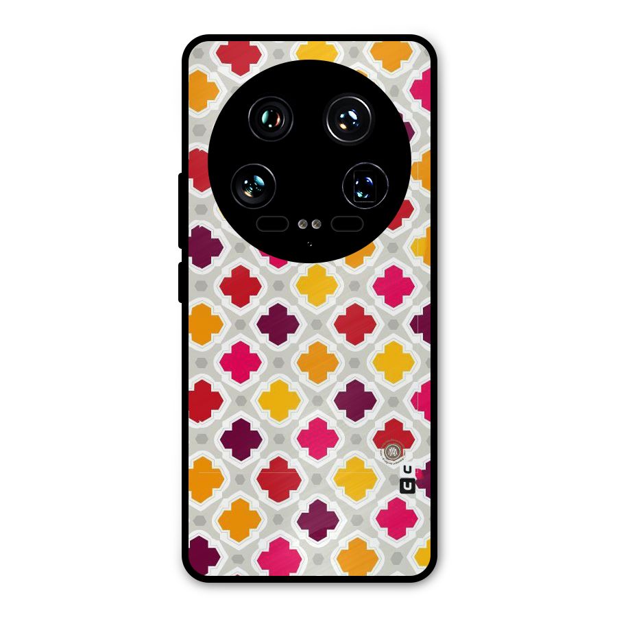 Bright Pattern Metal Back Case for Xiaomi 14 Ultra