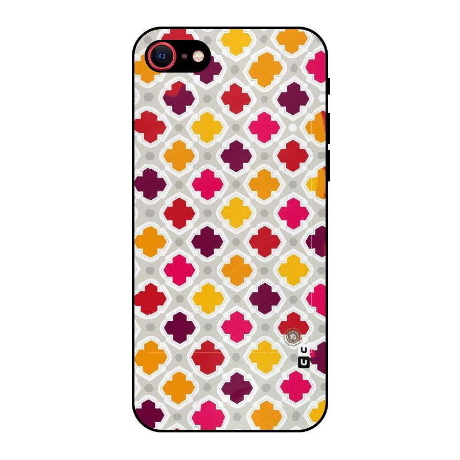 Bright Pattern Metal Back Case for iPhone 7