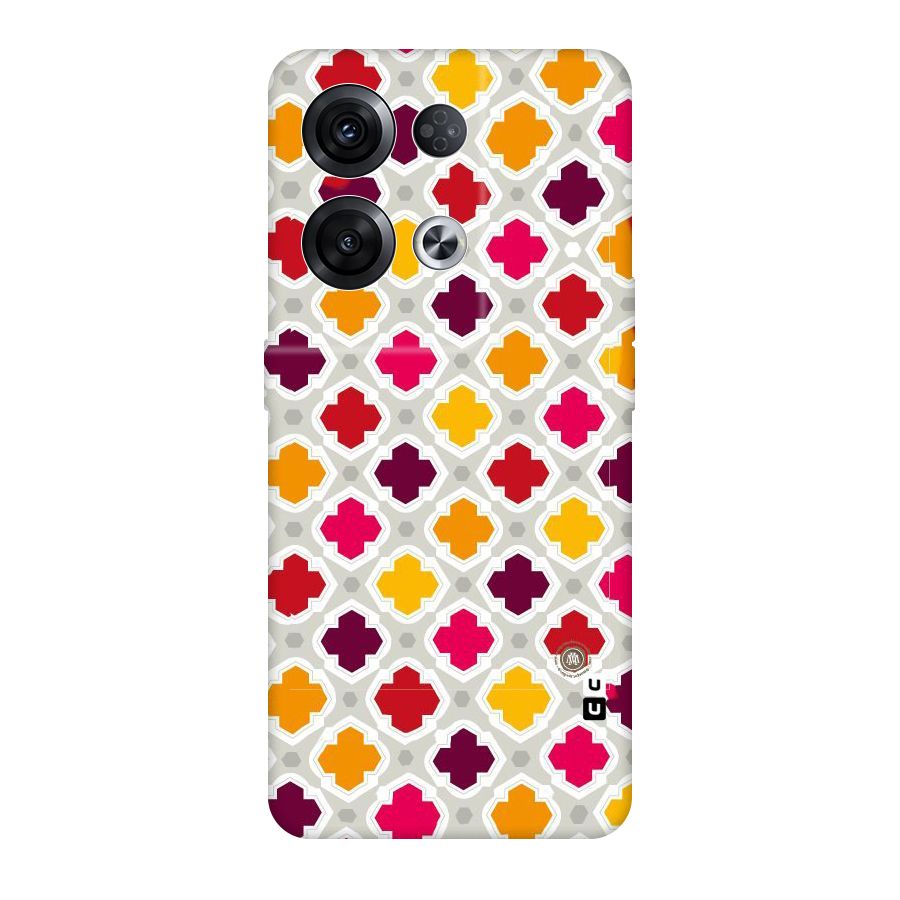 Bright Pattern Original Polycarbonate Back Case for Oppo Reno8 Pro 5G