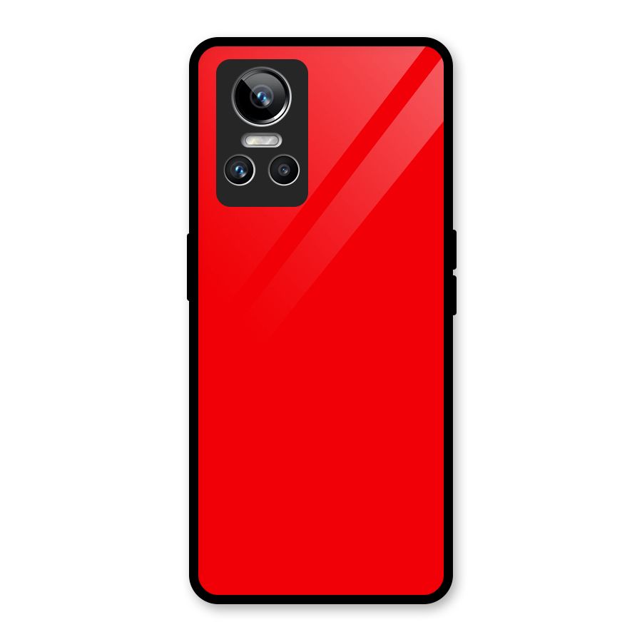 Bright Red Glass Back Case for Realme GT Neo 3