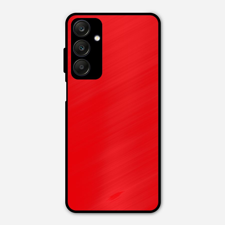 Bright Red Metal Back Case for Galaxy A25 5G