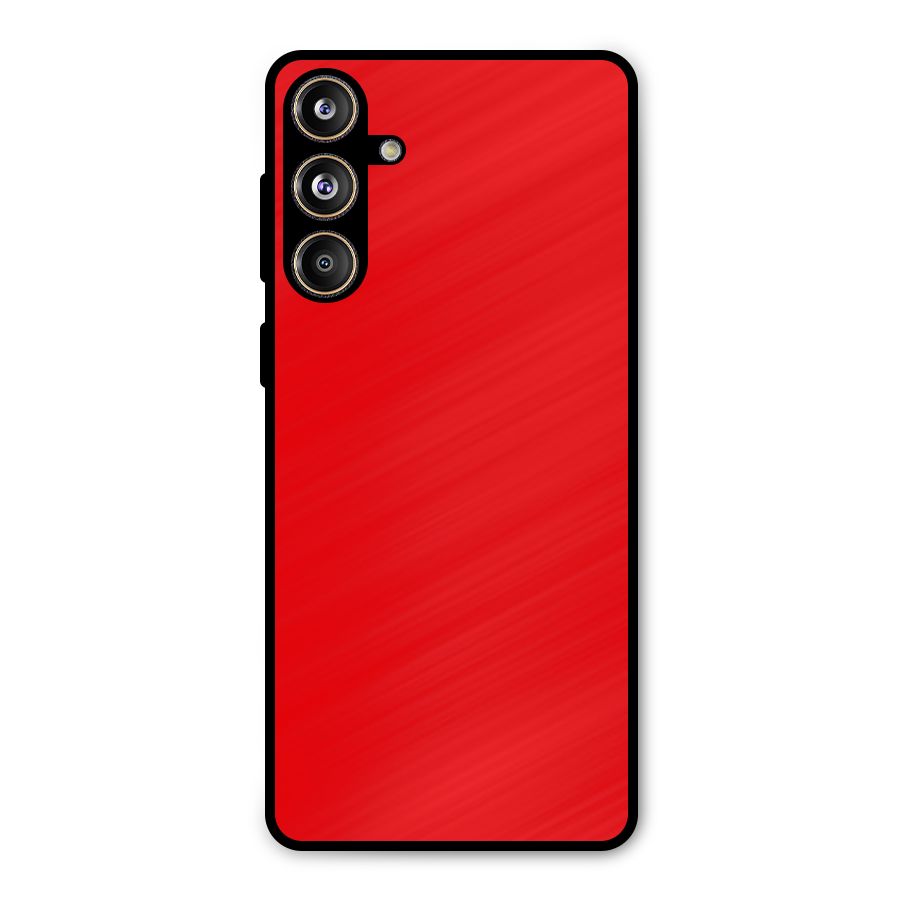 Bright Red Metal Back Case for Galaxy F55